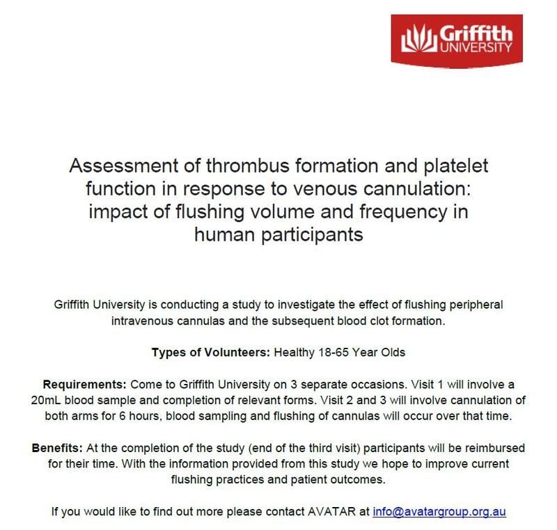 Healthy volunteers needed for flushing study Healthy volunteers needed for flushing study